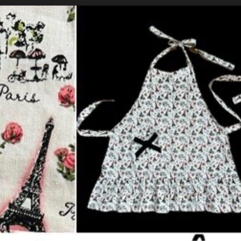 "Parisian Toilet" design apron